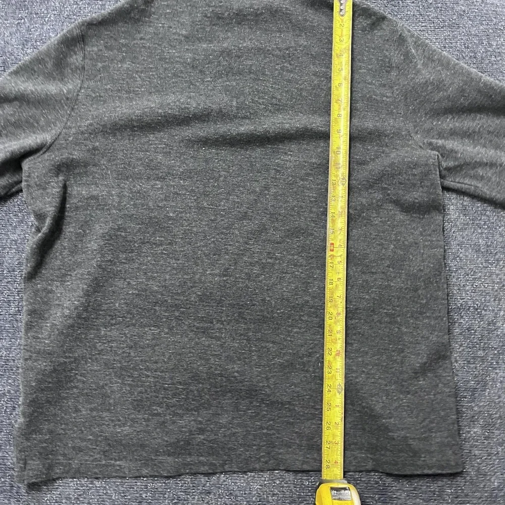Polo Ralph Lauren Sweater Mens XL Gray Estate Rib Quarter Zip Pullover Mock Neck